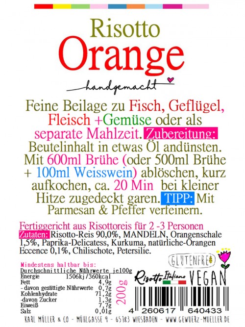 Risotto - "Orange" 200g