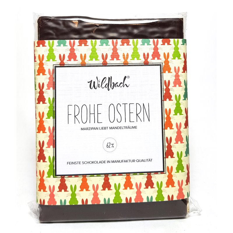 Wildbach "Frohe Ostern Marzipan 62%" 70g