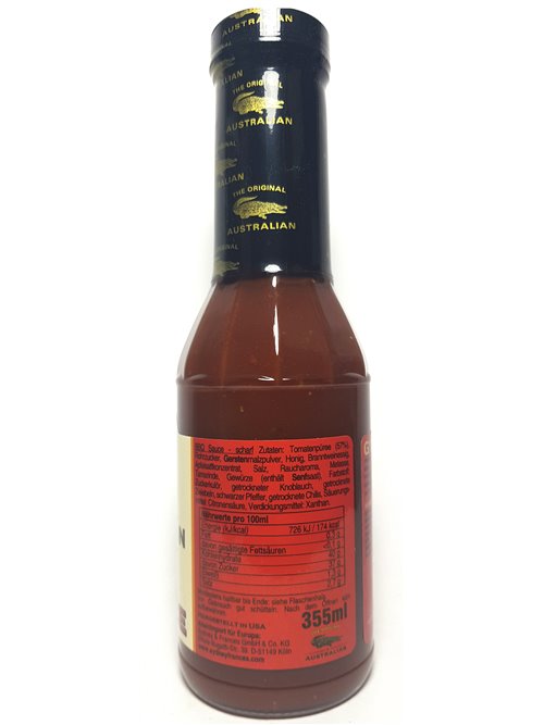The Original Australian "HOT & Spicy BBQ Sauce" 355ml