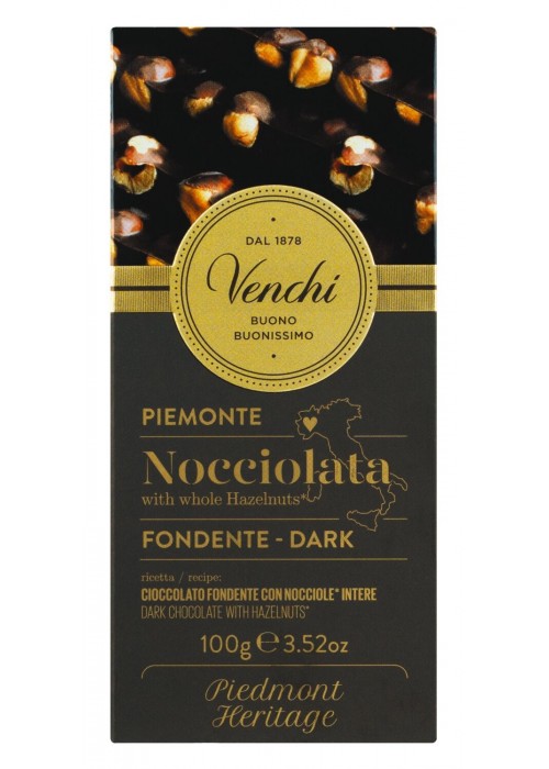 Venchi "Zartbitter ganze Haselnuss" 100g