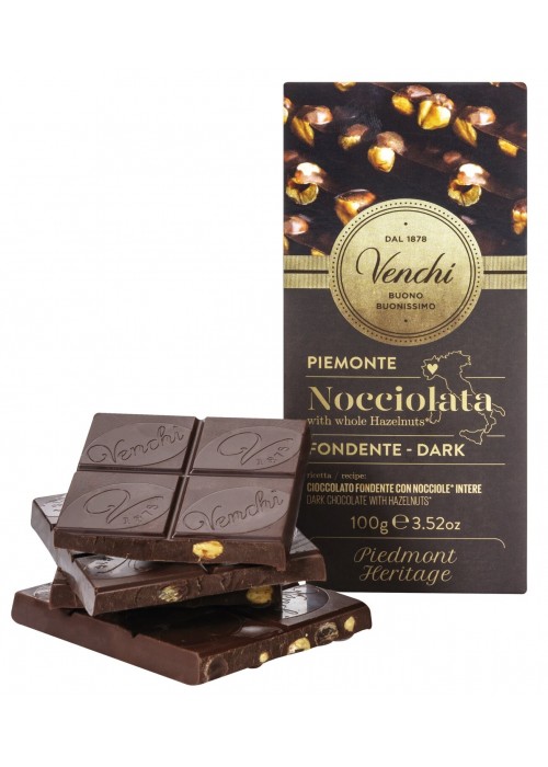 Venchi "Zartbitter ganze Haselnuss" 100g