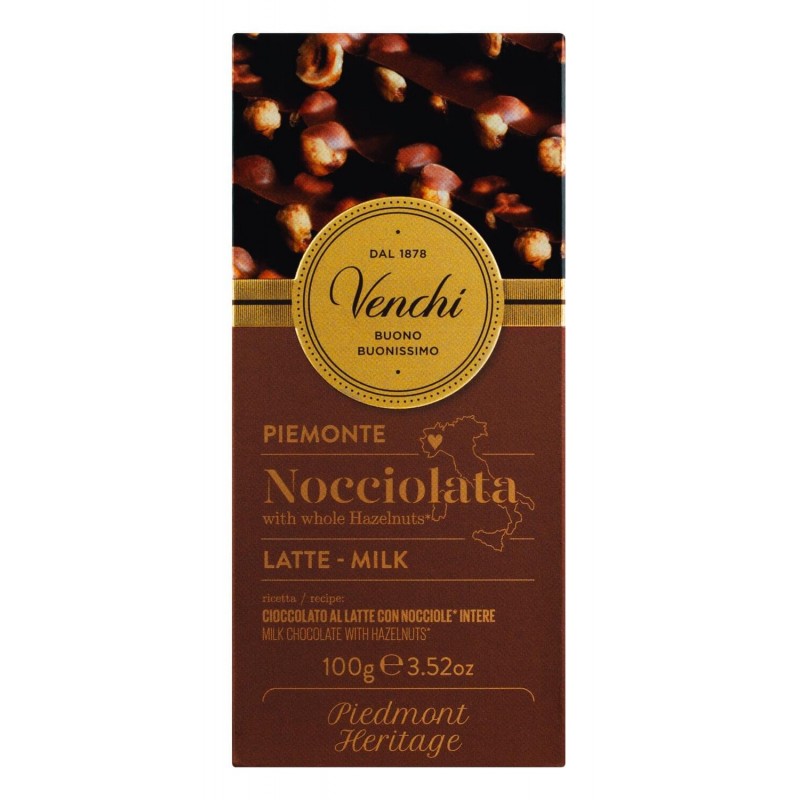 Venchi "Zartbitter ganze Haselnuss" 100g